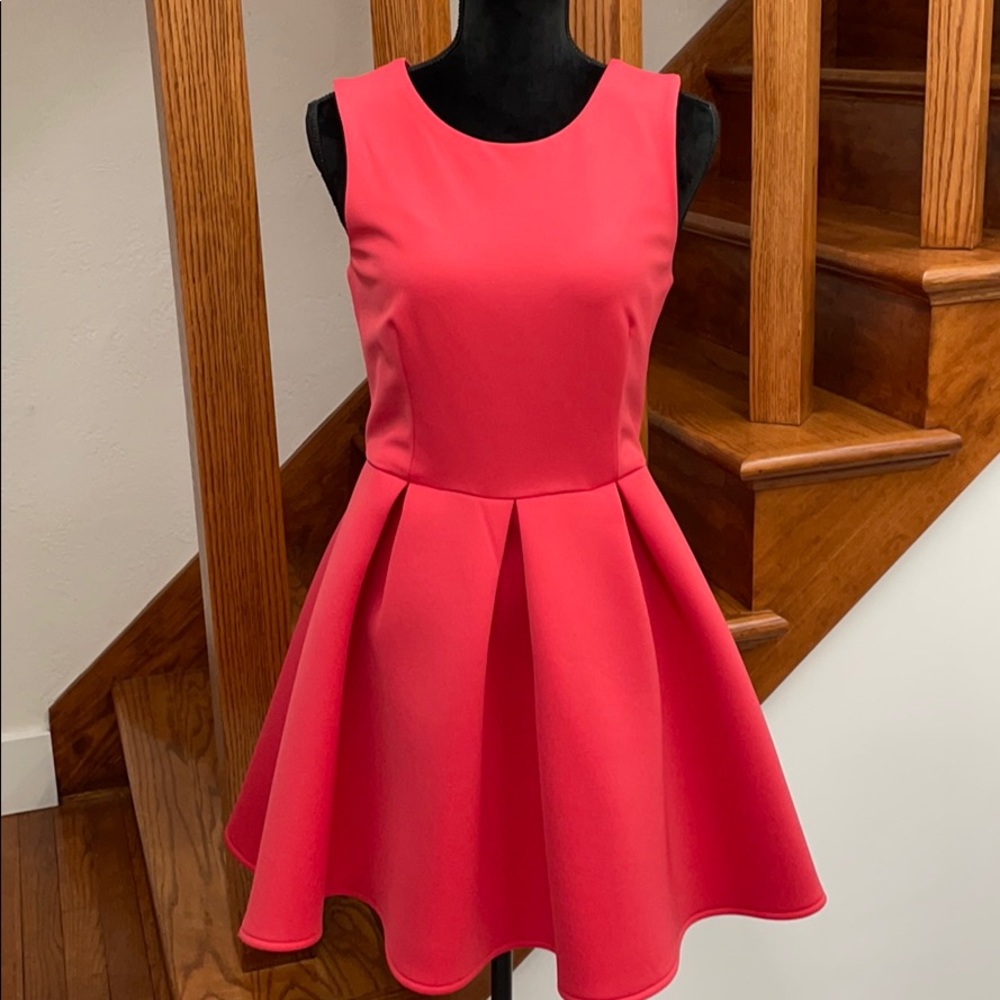 ASOS Fit & Flare Skater Dress, Hot Pink